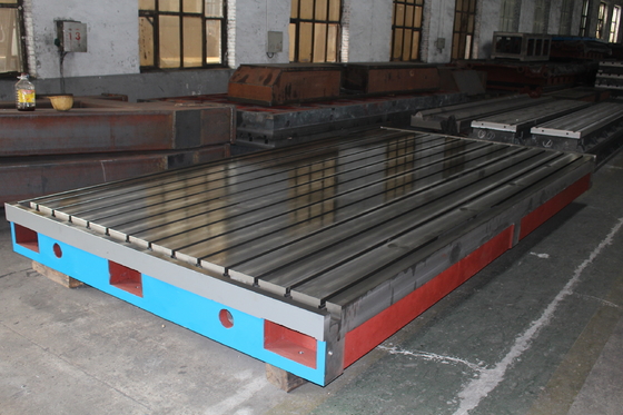 T Slotted Motor Test HT250 Cast Iron Bed Plates Sand Casting